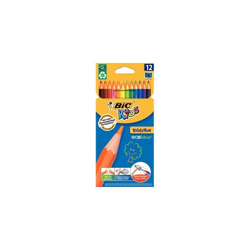 Achetez Lot de 12 pochettes de 12 crayons de couleur Évolution dont 3 gratuites 8299892 EVOLUTION B..