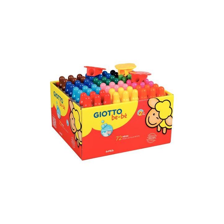 Maxi classpack de 72 crayons de couleur maxi bébé F525400 GIOTTO BEB GIOTTO