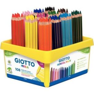 Achetez Classpack de 108 crayons de couleur Méga 5,5mm F523500 GIOTTO pas cher sur Ma Rentrée Scol..