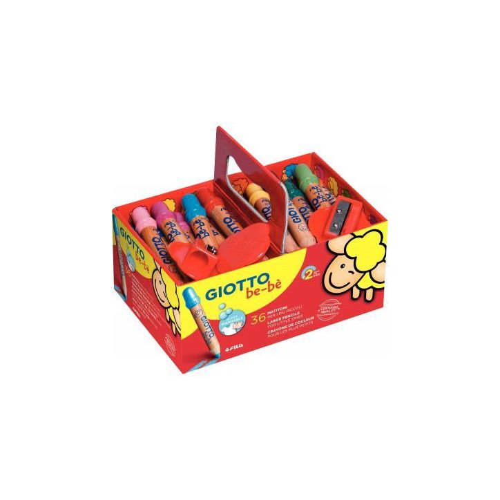 Schoolpack 36 crayons de couleurs maxi Bébé F461300 GIOTTO BEB GIOTTO