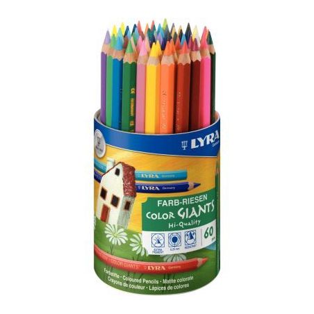 Achetez Pot de 60 crayons de couleur mines diamètre 6,25mm assortis L3943600 LYRA pas cher sur Ma R..