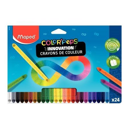 Achetez Pochette de 24 crayons de couleur Color'peps Infinity 861604 MAPED pas cher sur Ma Rentrée ..