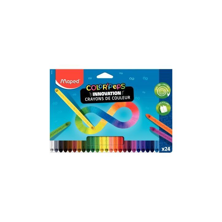 Pochette de 24 crayons de couleur Color'peps Infinity 861604 MAPED