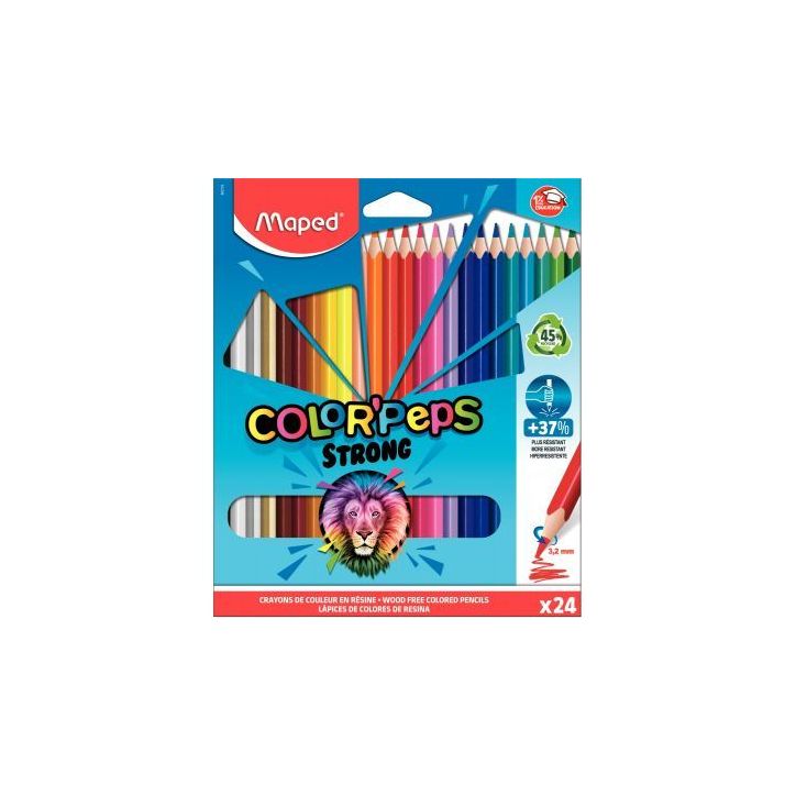 Pochette de 24 crayons de couleur Color'peps 862724 MAPED