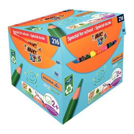 Achetez Maxi classpack de 216 crayons de couleurs Evolution triangulaire pointe moyenne dont 30 grat..