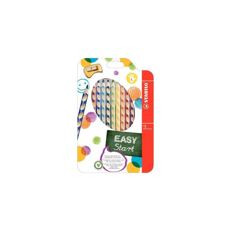 Achetez Etui de 12 crayons de couleur easy color gaucher + taille-crayon 331/12 STABILO pas cher sur.. Achetez Etui de 12 crayons de couleur easy color gaucher + taille-crayon 331/12 STABILO pas cher sur..