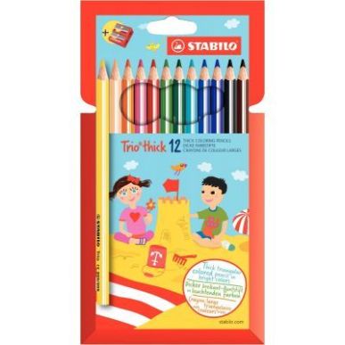 Achetez Lot de 12 Etui de 12 crayons de couleurs assorties triangulaire dont 1 gratuite LOT INTERNE ..