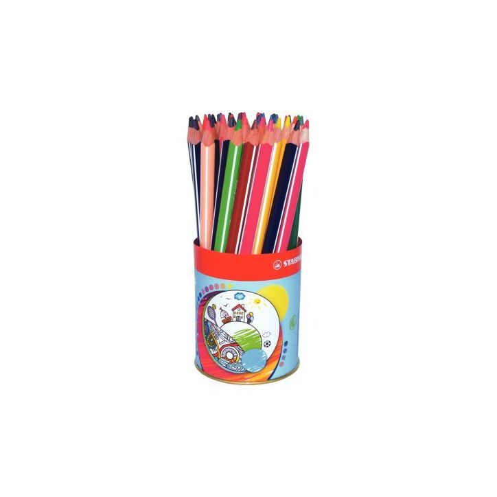 Pot de 38 crayons de couleur triangulaires F498001 STABILO