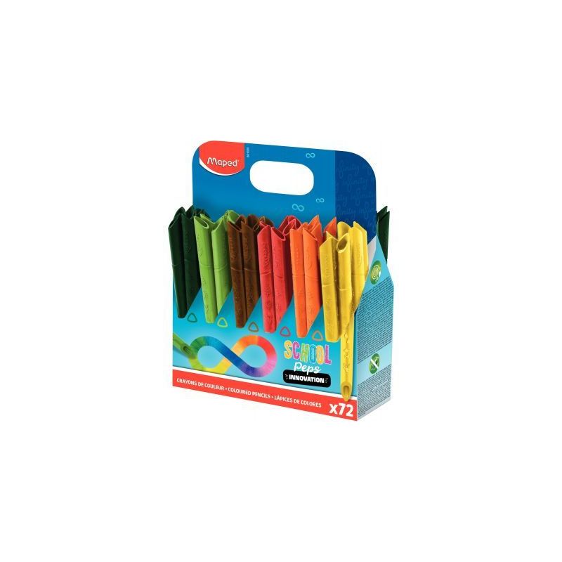 Achetez Classpack de 72 crayons de couleur School'peps Infinity 861605 MAPED pas cher sur Ma Rentré..