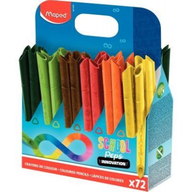 Achetez Classpack de 72 crayons de couleur School'peps Infinity 861605 MAPED pas cher sur Ma Rentré..