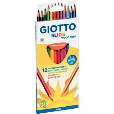Achetez Etui de 12 crayons de couleur Elios  Wood Free  assortis F275800 GIOTTO pas cher sur Ma Rent..
