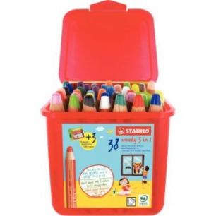 Achetez Classpack de 38 crayons de couleur Woody + 3 taille-crayons F54456 STABILO pas cher sur Ma R..