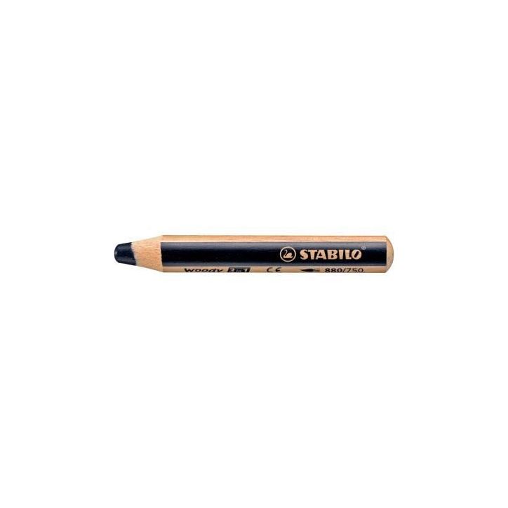 Crayon de couleur Woody noir F880/750 STABILO