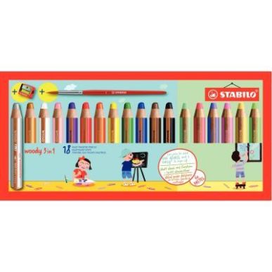 Achetez Etui de 18 crayons Woody dont 6 pastel 880/18-4 STABILO pas cher sur Ma Rentrée Scolaire
