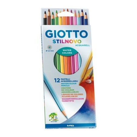 Achetez Etui de 12 crayons de couleur Stilnovo aquarellables assortis F25570000 STILNOVO GIOTTO pas ..