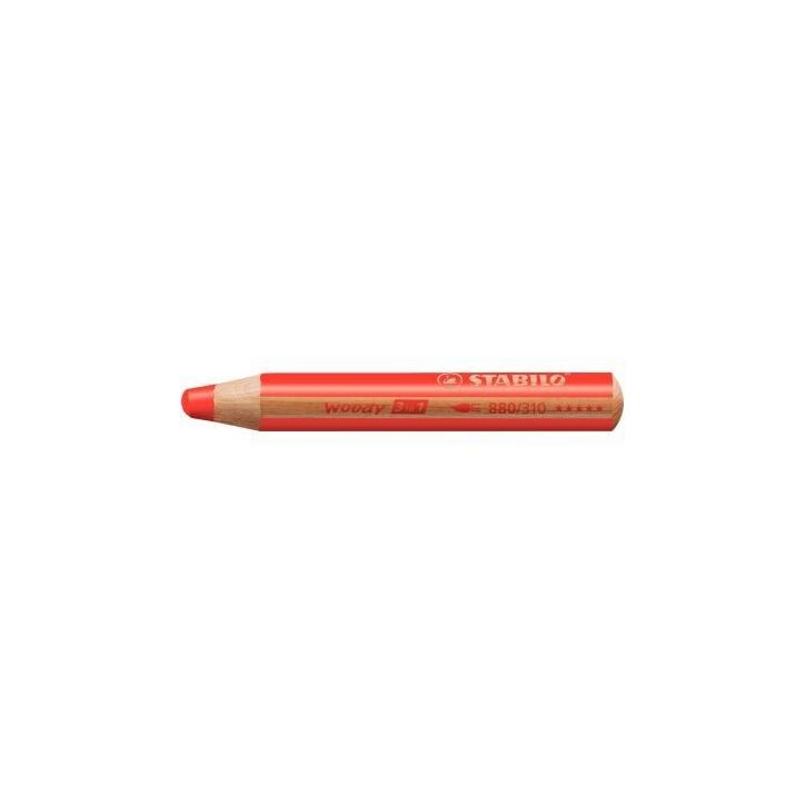 Crayon de couleur Woody vermillon 880/310 STABILO