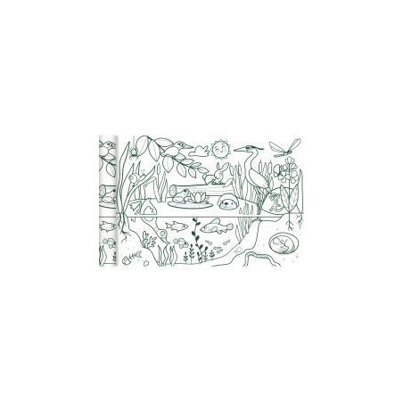 Achetez Rouleau fresque à colorier thème de l'écosystème GY078 C pas cher sur Ma Rentrée Scol..