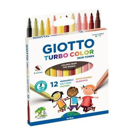 Achetez Etui de 12 feutres turbo color tons peaux F526900 GIOTTO pas cher sur Ma Rentrée Scolaire
