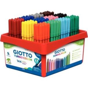 Achetez Classpack de 144 feutres Turbo Color pointe moyenne  assortis F525900 GIOTTO pas cher sur Ma..
