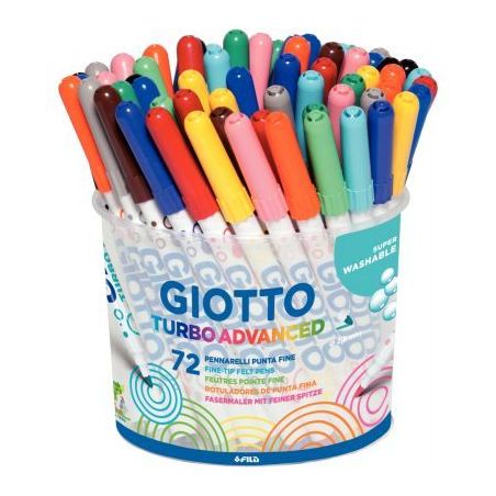 Achetez Pot de 72 feutres Giotto Turbo Advanced pointe moyenne F520300 GIOTTO pas cher sur Ma Rentr ..