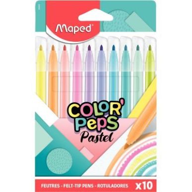 Achetez Pochette de 10 feutres pastel Color'Peps 845469 MAPED pas cher sur Ma Rentrée Scolaire
