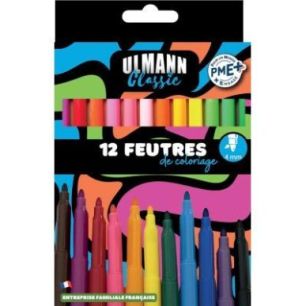 Achetez Pochette de 12 feutres pointe moyenne assortis FCG120092 JPC pas cher sur Ma Rentrée Scolai..