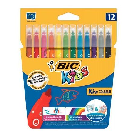 Achetez Lot de 12 pochettes 12 kids couleurs dont 2 gratuits 953052 BIC pas cher sur Ma Rentrée Sco..