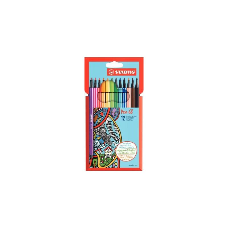 Achetez Etui de 12 feutres Pen 68 6812-7 STABILO pas cher sur Ma Rentrée Scolaire