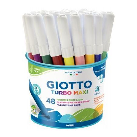 Achetez Pot de 48 feutres Turbo pointe extra large couleurs assorties F526000 GIOTTO pas cher sur Ma..