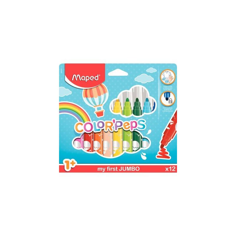 Achetez Pochette de 12 feutres ColorPeps Maxi 846020 MAPED pas cher sur Ma Rentrée Scolaire