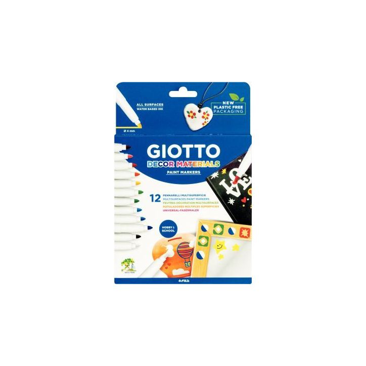 Etui de 12 feutres Giotto Décor matérials F453400 GIOTTO