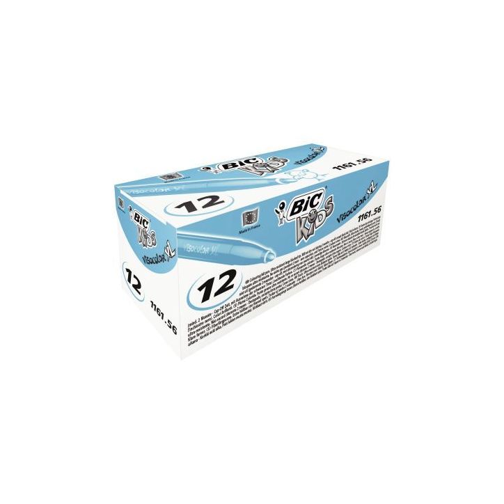 Boîte de 12 feutres Visacolor 1161 bleu clair 8289913 VISACOLOR BIC