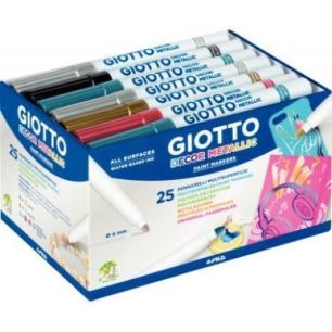Achetez Classpack 25 feutres Decor métal assortis F52450000 GIOTTO pas cher sur Ma Rentrée Scolair..