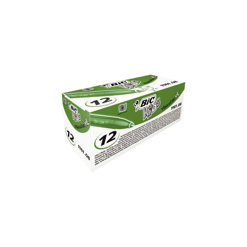 Achetez Boîte de 12 feutres Visacolor 1161 vert 8289854 VISACOLOR BIC pas cher sur Ma Rentrée Scol..