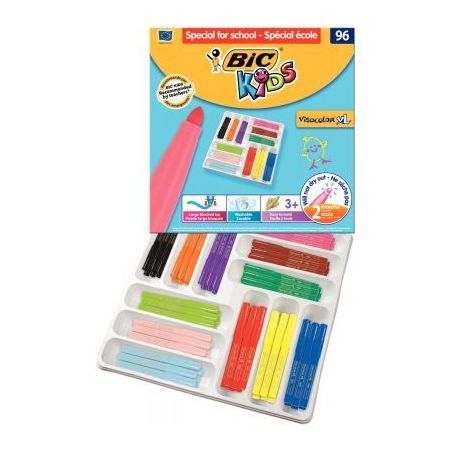 Achetez Boîte Classpack de 96 Visacolor XL couleurs assorties 8878392 VISACOLOR BIC pas cher sur Ma..