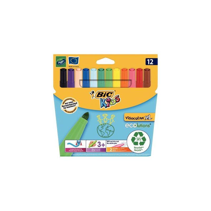 Achetez Lot de 12 pochettes de 12 Visacolor XL 893210 VISACOLOR BIC pas cher sur Ma Rentrée Scolair.. Achetez Lot de 12 pochettes de 12 Visacolor XL 893210 VISACOLOR BIC pas cher sur Ma Rentrée Scolair..