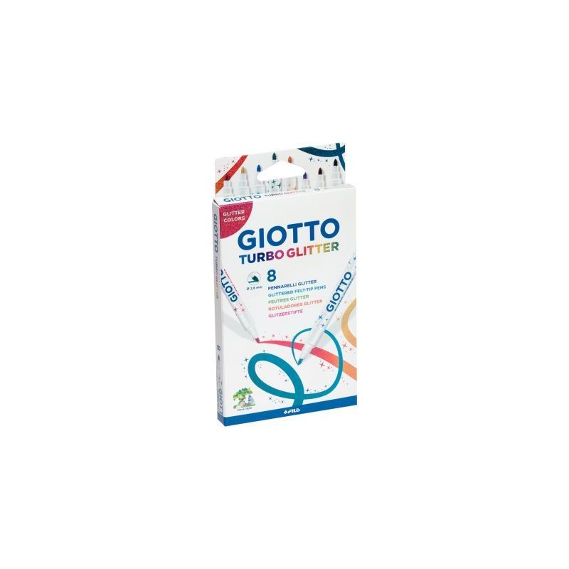 Achetez Boîte de 8 feutres Turbo Glitter F425800 GIOTTO pas cher sur Ma Rentrée Scolaire Achetez Boîte de 8 feutres Turbo Glitter F425800 GIOTTO pas cher sur Ma Rentrée Scolaire