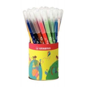 Achetez Pot de 36 feutres Trio A-Z pointe moyenne de 12 couleurs assorties 378/36-1-04 STABILO pas c..