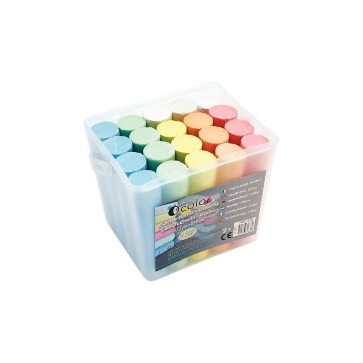 Seau de 20 craies O' Color pastel 1836