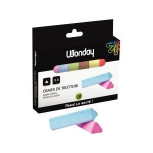 Achetez Etui de 8 craies trottoir assorties FEC700192 pas cher sur Ma Rentrée Scolaire