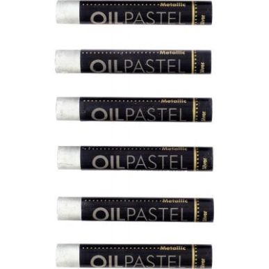 Achetez Boite de 6 pastels huile argent 11 mm MOP340/6 CRAY-PAS pas cher sur Ma Rentrée Scolaire