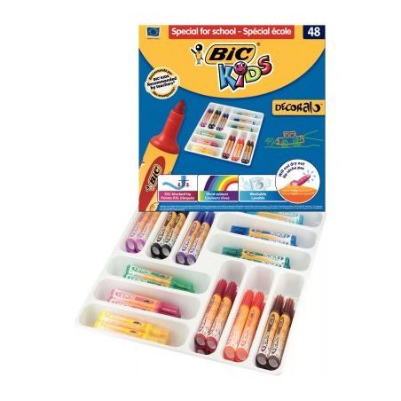 Achetez Classpack de 48 feutres Décoloralo 8878322 BIC KIDS BIC pas cher sur Ma Rentrée Scolaire