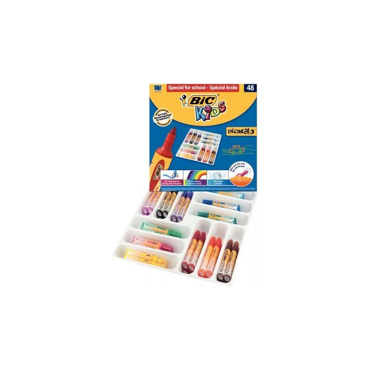 Classpack de 48 feutres Décoloralo 8878322 BIC KIDS BIC