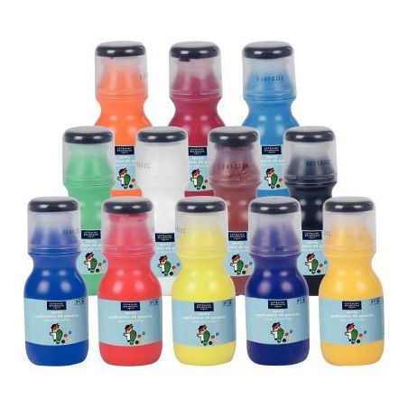 Achetez Assortiment de 12 applicateurs de gouache liquide SPOTY 70ml, couleurs assorties 188374 SPOT..