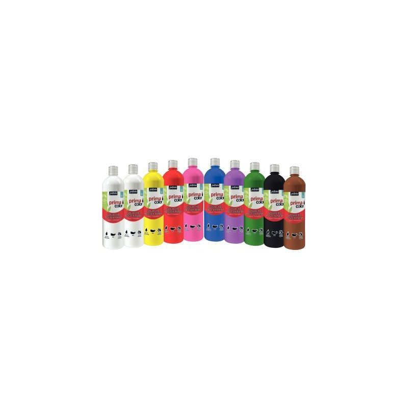 Achetez Lot de 10 flacons 1L de gouache PRIMACOLOR, couleurs assorties 075299 PRIMA COLO PEBEO pas c.. Achetez Lot de 10 flacons 1L de gouache PRIMACOLOR, couleurs assorties 075299 PRIMA COLO PEBEO pas c..