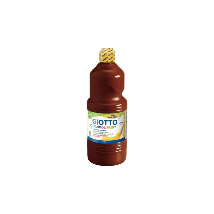 Flacon de 1 Litre de gouache liquide lavable GIOTTO marron F535528 GIOTTO