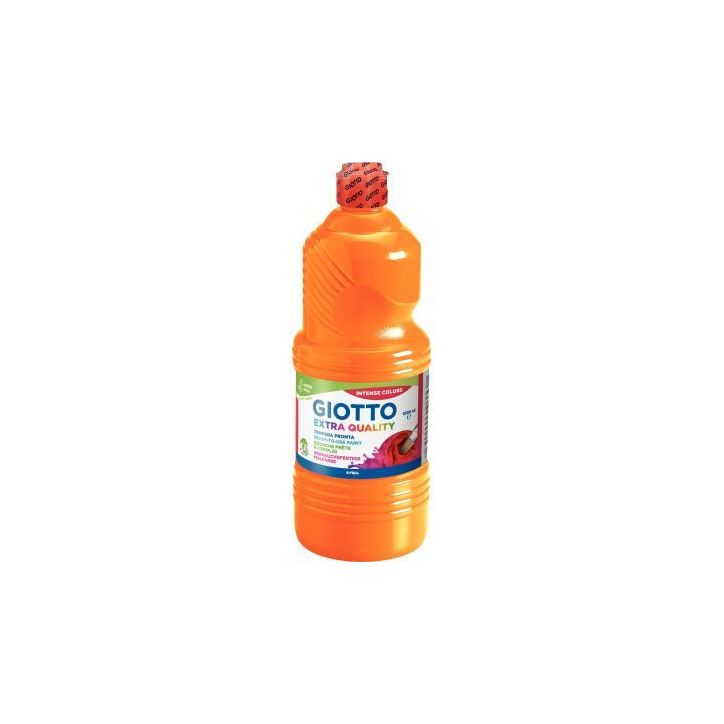 Flacon de 1L de gouache liquide GIOTTO orange F53340500 GIOTTO