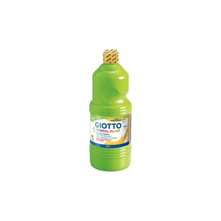 Flacon de 1L de gouache liquide lavable GIOTTO, vert printemps F535511 GIOTTO