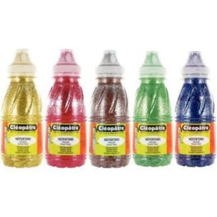 Achetez Lot de 5 flacons 250ml de peinture pailletée, assortiment 2 PP250X5B CLEOPATRE pas cher sur..
