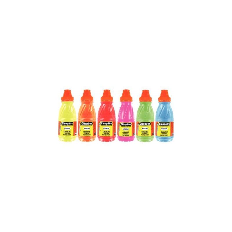 Achetez Lot de 6 flacons 250ml de gouache Néfertari fluo PGN250X6F CLEOPATRE pas cher sur Ma Rentr ..
